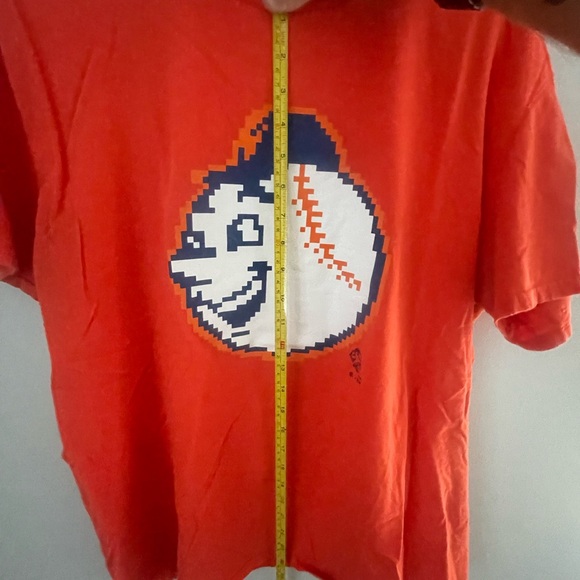 7 Line Army men’s XL orange Mr. Met 8 bit tee - Picture 5 of 6